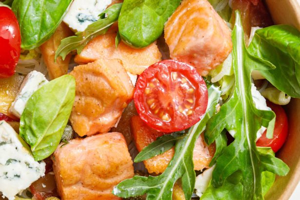 Healthy food to keep fit in bowl