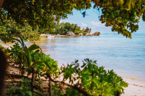 La Digue island, Seychelles, Anse Source d'Argent. The island of dreams for vacation and
