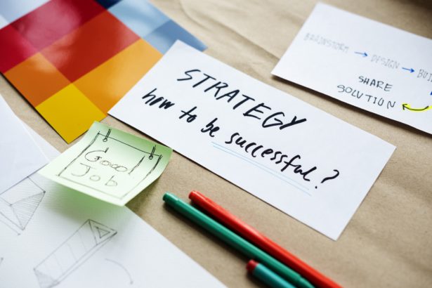 Startup Business Strategy How to Be Successful Writing on Paper